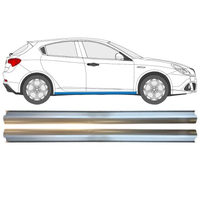 Reparationsplade til nederste del af dørpanel til Alfa Romeo Giulietta 2010-2020 / Venstre+Højre / Sæt 15004