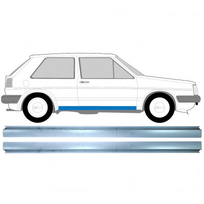 VW GOLF 2 1982-1992 REPARATION AF KARMEN / HØJRE = VENSTRE / SÆT