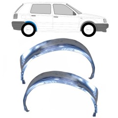 Bag hjulkasse indvendig reparationsplade til Volkswagen Golf 3 1991-1998 / Venstre+Højre / Sæt 9649