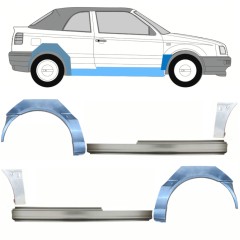 Reparationspanel til dørpanel forskærm og bagskærm til Volkswagen Golf 3 1991-1998 / CABRIO / Sæt 12569