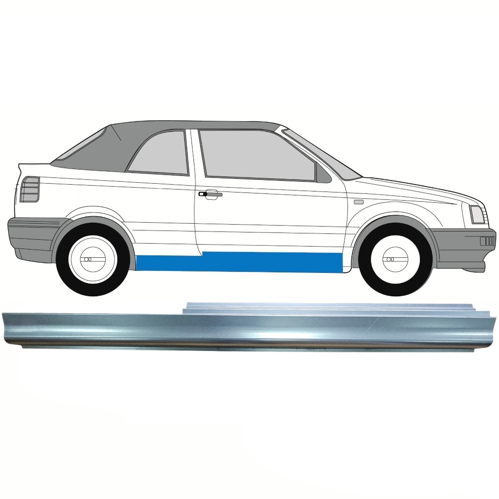 Dørpanel Reparationsplade Til Vw Golf 3 1993-1998 / Højre / Cabrio 8751