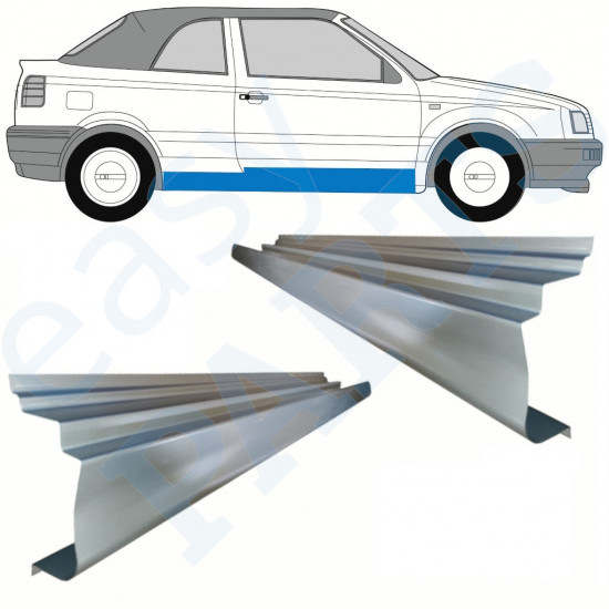 Dørpanel reparationsplade til VW Golf 3 1993-1998 / Venstre+Højre / CABRIO / Sæt 10374