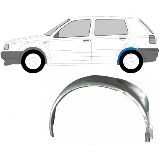 VW GOLF 3 1991-1998 BAG INDRE REPARATIONSDEL TIL BAGSKÆRM / VENSTRE