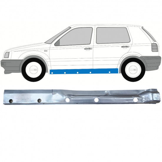 VOLKSWAGEN GOLF 3 1991- INDE PÅ PANEL / VENSTRE