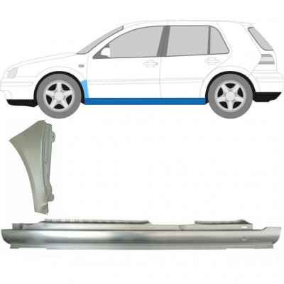 VW GOLF 4 1997- 5 DØR REPARATIONSDEL TIL DØRPANEL + REPARATIONSSÆT TIL FRONTVINGE / VENSTRE