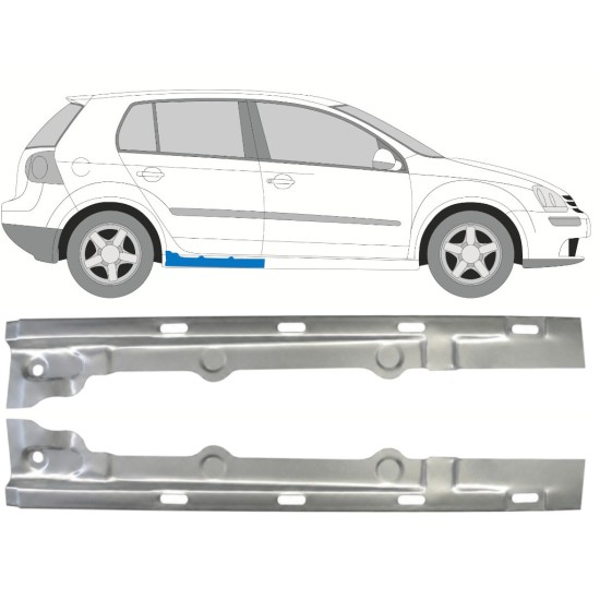 Dørpanel reparationsplade indvendig til Volkswagen Golf 5 2003-2009 / Venstre+Højre / Sæt 9643