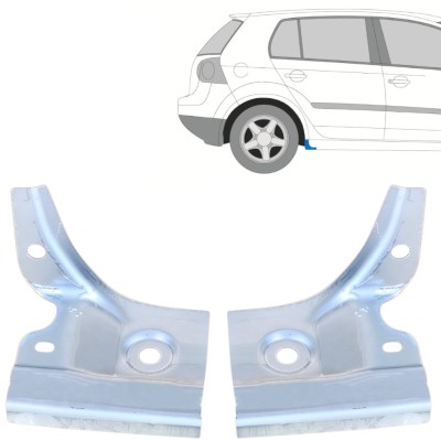 Dørpanel under døren til Volkswagen Golf 5 2003-2009 / Venstre+Højre / Sæt 16114
