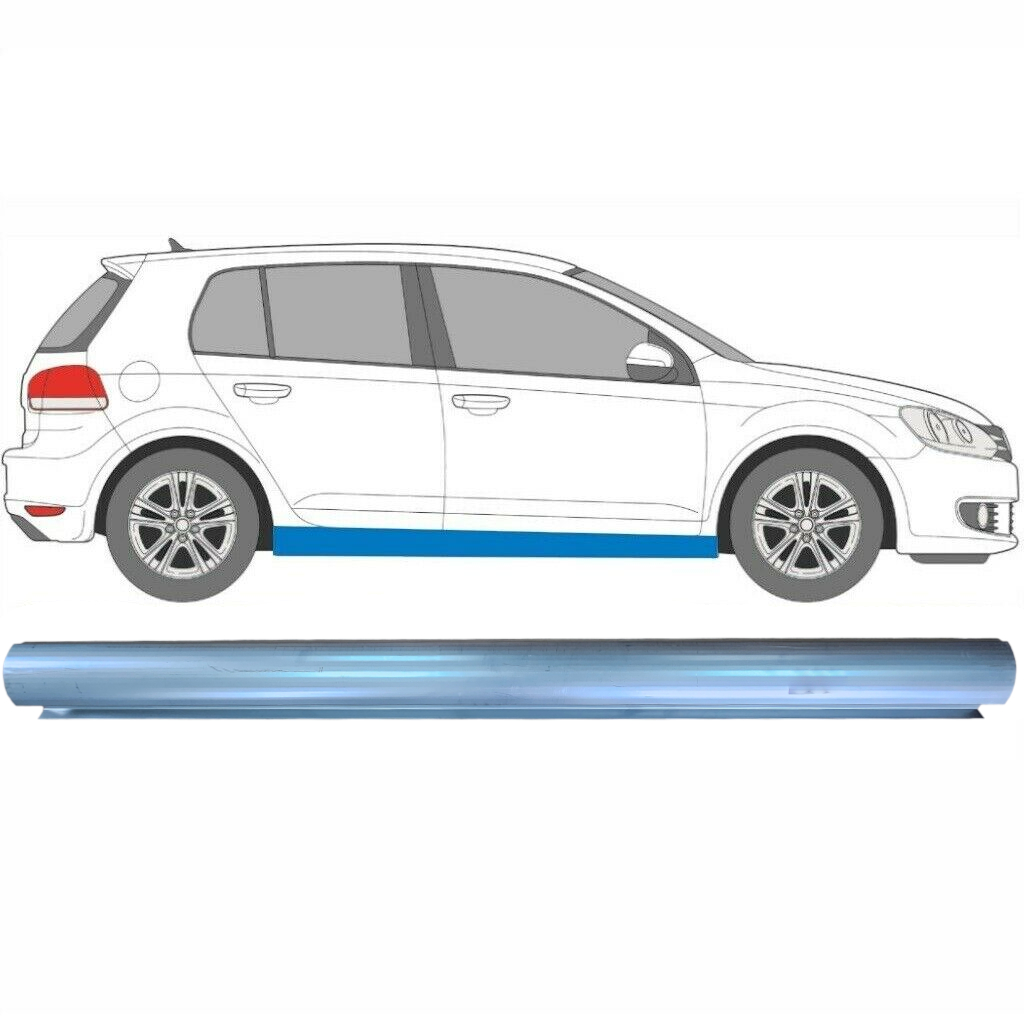 Dørpanel Reparationsplade Til Vw Golf 6 2008- / Venstre = Højre (Symmetrisk) 5610