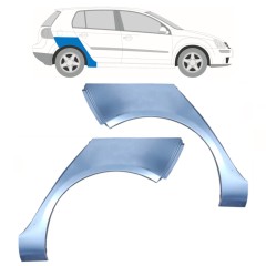 Bagskærm reparationspanel til Volkswagen Golf 5 2003-2009 / Venstre+Højre / Sæt 10092