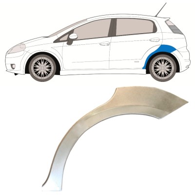 Bagskærm reparationspanel til Fiat Grande Punto Evo 2005- / Venstre 14760
