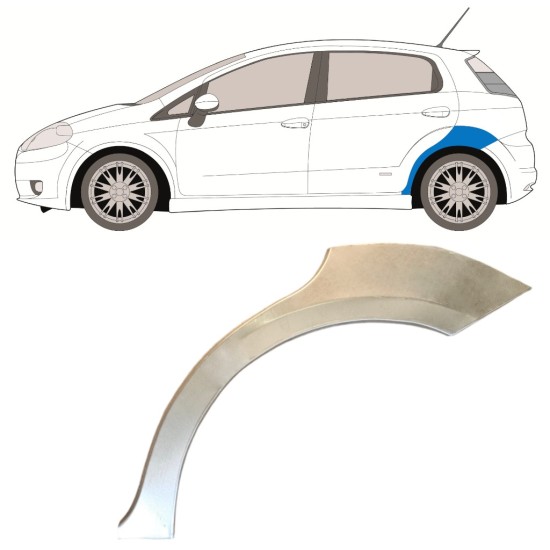Bagskærm reparationspanel til Fiat Grande Punto Evo 2005- / Venstre 14760