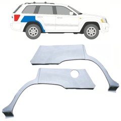 Bagskærm reparationspanel til Jeep Grand Cherokee 2004-2010 / Venstre+Højre / Sæt 10657