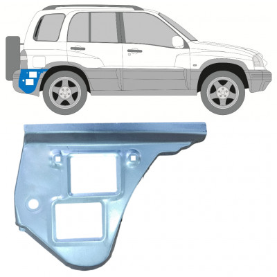 Bagskærm reparationspanel til Suzuki Grand Vitara 1997-2005 / Højre 11692