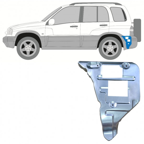 Bagkofangerbeslag til Suzuki Grand Vitara 1997-2005 / Venstre 11700