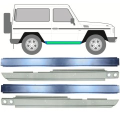 Dørpanel reparationsplade indre + ydre til Mercedes G-Class W460 W461 W463 1979-2017 / Sæt 11772