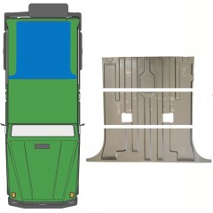 Bageste gulvplade til Mercedes G-Class W460 W461 W463 1979-2017 / Sæt 10097