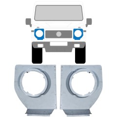 Forlygtebeslag til Mercedes G-Class W460 W461 W463 1979-2017 / Venstre+Højre / Sæt 11896