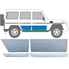 Reparationsplade dør foran og bagdør indre og ydre til Mercedes G-Class W460 W461 W463 1979-2017 / Højre / Sæt 9469
