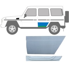 Reparationsplade bagdør indre og ydre til Mercedes G-Class W460 W461 W463 1979- / Venstre / Sæt 9468