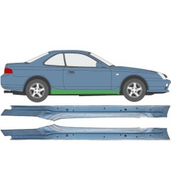 Dørpanel til Honda Prelude 1996-2001 / Venstre+Højre / Sæt 9198