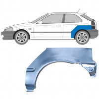 Bagskærm reparationspanel til Honda Civic 1995-2000 / Venstre 5126