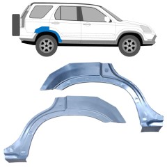 Bagskærm reparationspanel til Honda CR-V 2001-2006 / Venstre+Højre / Sæt 9658