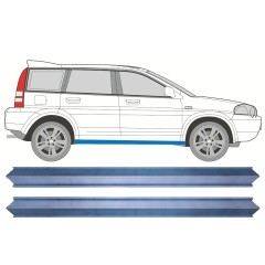 Dørpanel reparationsplade til Honda HR-V 1999-2006 / Venstre = Højre (symmetrisk) / Sæt 11281