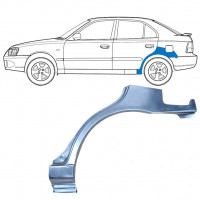 Bagskærm reparationspanel til Hyundai Accent 2000-2006 / Venstre 7594