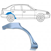 Bagskærm reparationspanel til Hyundai Accent 2000-2006 / Højre 7593