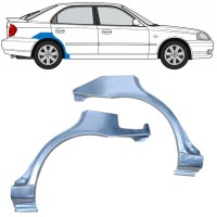 Bagskærm reparationspanel til Hyundai Accent 2000-2006 / Venstre+Højre / Sæt 9881