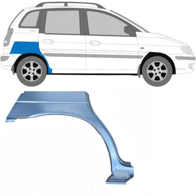 Bagskærm reparationspanel til Hyundai Matrix 2001-2010 / Højre 5434