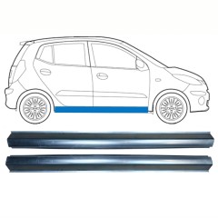 Dørpanel reparationsplade til Hyundai i10 2008-2013 / Venstre = Højre (symmetrisk) / Sæt 10237