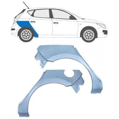 Bagskærm reparationspanel til Hyundai I30 2007-2012 / Venstre+Højre / Sæt 5472