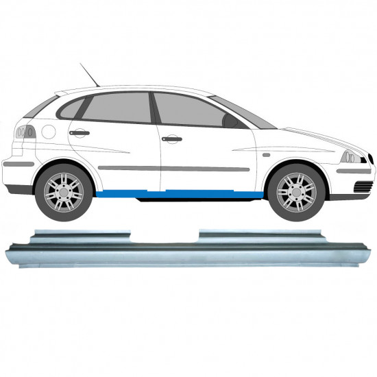 Dørpanel reparationsplade til Seat Ibiza Cordoba 2002-2008 / Højre 6986