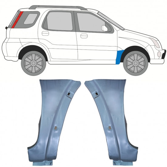 Skærmkant reparationsplade til Suzuki Ignis 2000-2008 / Sæt 11132