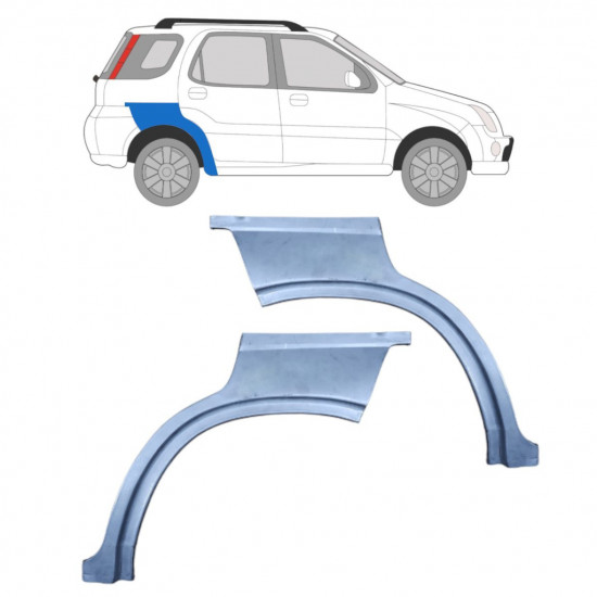 Bagskærm reparationspanel til Suzuki Ignis 2000-2003 / Venstre+Højre / Sæt 10415