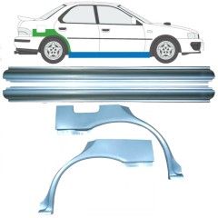 Dørpanel og bagskærm reparationspanel til Subaru Impreza GC GF 1992-2000 / Venstre+Højre / Sæt 10667