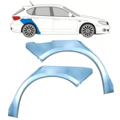 Bagskærm reparationspanel til Subaru Impreza GH GR 2007-2013 / Venstre+Højre / Sæt 9966