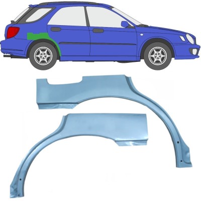 Bagskærm reparationspanel til Subaru Impreza GD GG 2000-2007 / Venstre+Højre / Sæt 10463