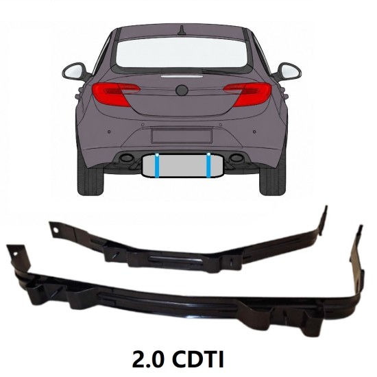 Brændstoftankbeslag til Opel Insignia 2008-2017 17019