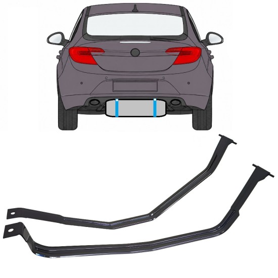 Brændstoftankbeslag til Opel Insignia 2008-2017 17020