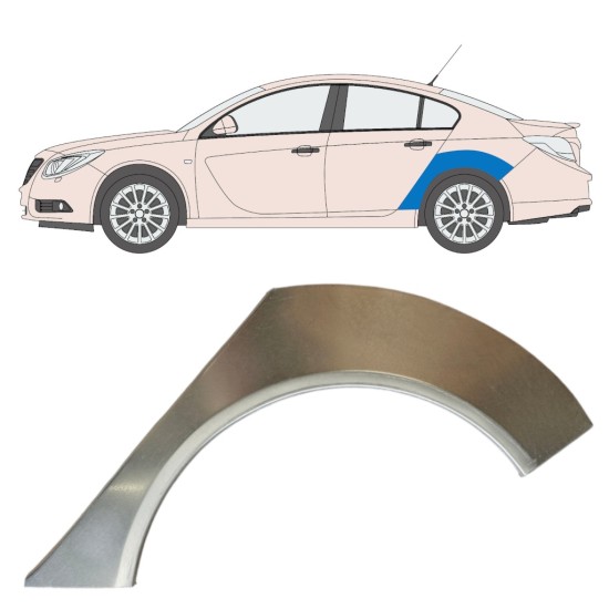 Bagskærm reparationspanel til Opel Insignia 2008-2017 / Venstre 15044