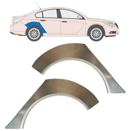 Bagskærm reparationspanel til Opel Insignia 2008-2017 / Venstre+Højre / Sæt 15045