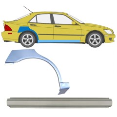 Dørpanel og bagskærm reparationspanel til Lexus IS 1998-2005 / Højre / Sæt 10315