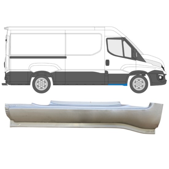 Reparationsplade til forreste dørpanel til Iveco Daily 2014-2016 / Højre 14739
