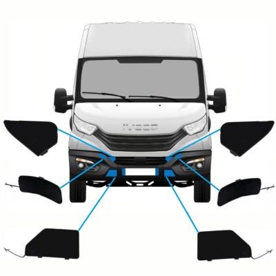 Dæksler til forreste stødfanger til Iveco Daily 2014-2016 / Sæt 10292