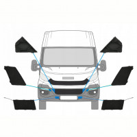 Dæksler til forreste stødfanger til Iveco Daily 2014-2019 10293