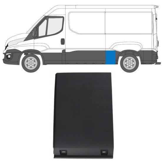 Pynteliste til bagskærm til Iveco Daily 2014-2019 / Venstre 16662