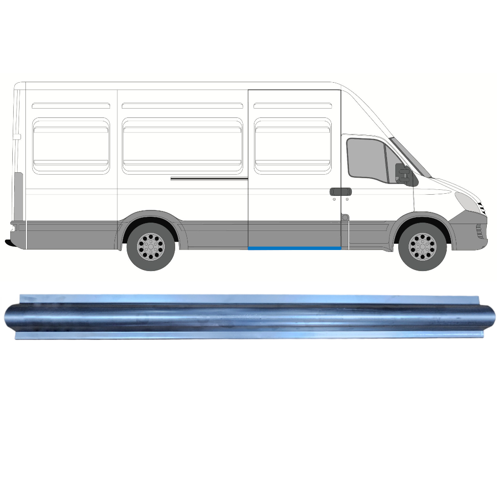 Reparationspanel Til Skydedør Til Iveco Daily 2006-2014 / Højre 7358