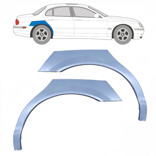 Bagskærm reparationspanel til Jaguar S-Type 1999-2007 / Venstre+Højre / Sæt 10319